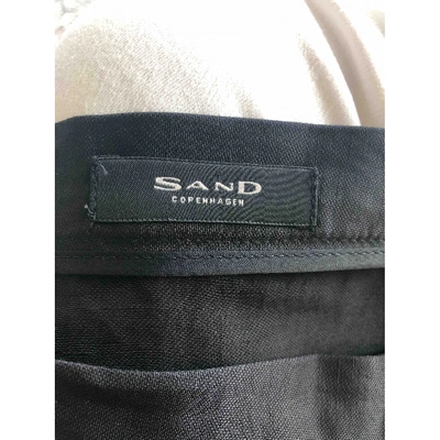 Pre-owned Sand Black Cotton Skirt