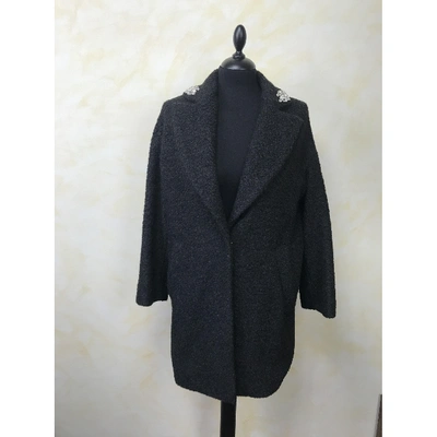 Pre-owned Blumarine Wool Coat In Black