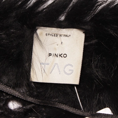 Pre-owned Pinko Black Fur  Top