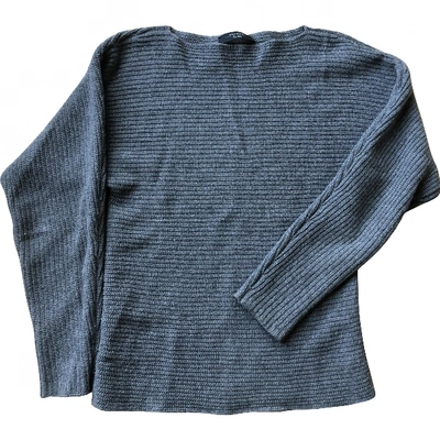 Pre-owned Max Mara Wool Jumper In Grey