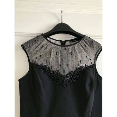 Pre-owned Karen Millen Mid-length Dress In Black