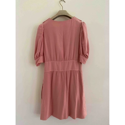 Pre-owned Chloé Silk Mini Dress In Pink