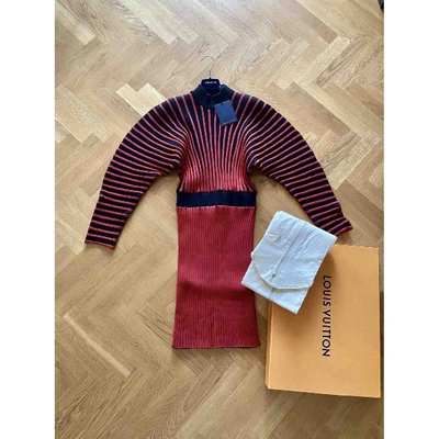 Pre-owned Louis Vuitton Mini Dress In Red