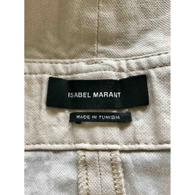 Pre-owned Isabel Marant Ecru Cotton Jumpsuit