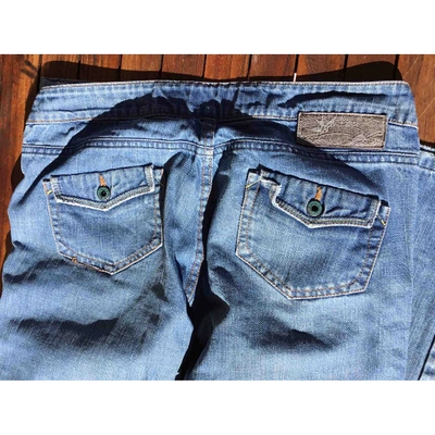 Pre-owned April77 Blue Cotton Jeans