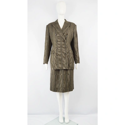 Pre-owned Jil Sander Wool Skirt Suit In Multicolour