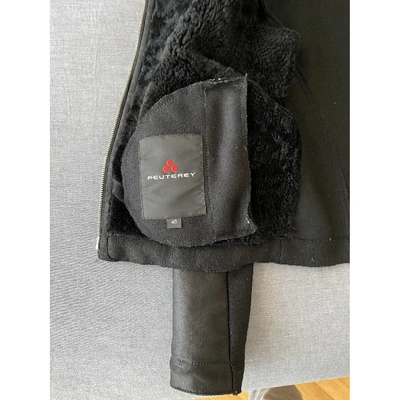 Pre-owned Peuterey Black Shearling Leather Jacket