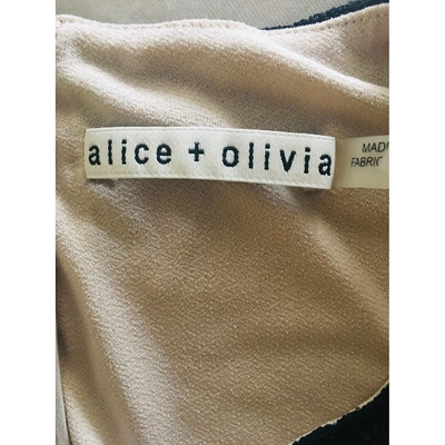 Pre-owned Alice And Olivia Black Synthetic Top