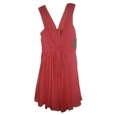 Pre-owned Vera Wang Mid-length Dress In Red