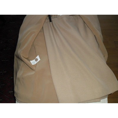 Pre-owned Armani Collezioni Wool Jumpsuit In Camel