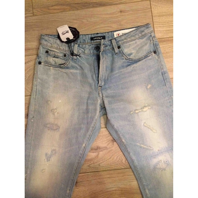 Pre-owned Denham Blue Cotton Jeans