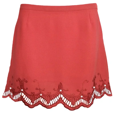 Pre-owned Patrizia Pepe Mid-length Skirt In Red