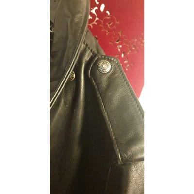 Pre-owned Schott Black Leather Jacket
