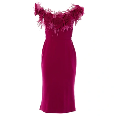 Pre-owned Marchesa Mid-length Dress In Purple