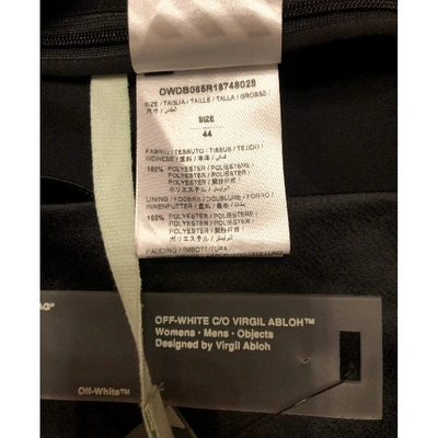 Pre-owned Off-white Black Polyester Dresses