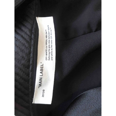 Pre-owned Off-white Black Polyester Dresses