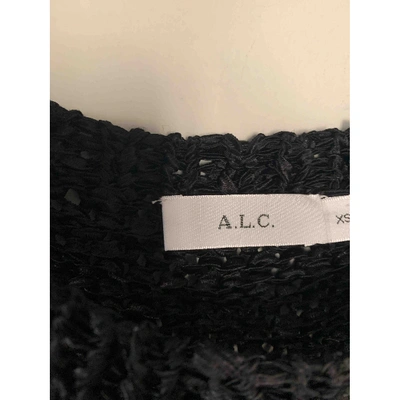 Pre-owned A.l.c Black Viscose Top