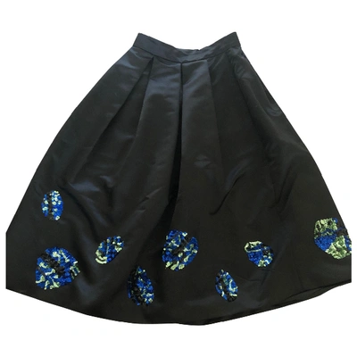 Pre-owned Lulu & Co Mid-length Skirt In Black