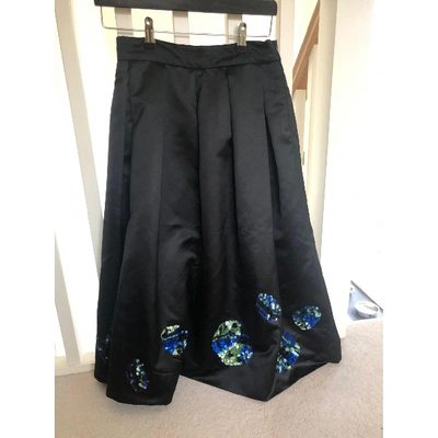 Pre-owned Lulu & Co Mid-length Skirt In Black