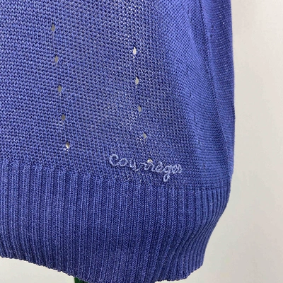 Pre-owned Courrèges Jumper In Navy