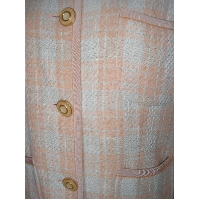 Pre-owned Emanuel Ungaro Wool Suit Jacket In Beige