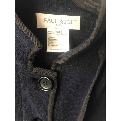 Pre-owned Paul & Joe Wool Jacket In Navy