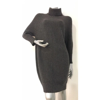 Pre-owned Agnona Cashmere Dress In Grey