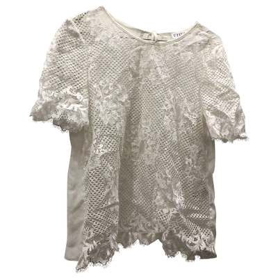 Pre-owned Claudie Pierlot White Polyester Top