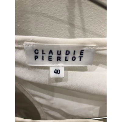 Pre-owned Claudie Pierlot White Polyester Top