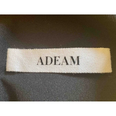 Pre-owned Adeam Velvet Trousers In Black