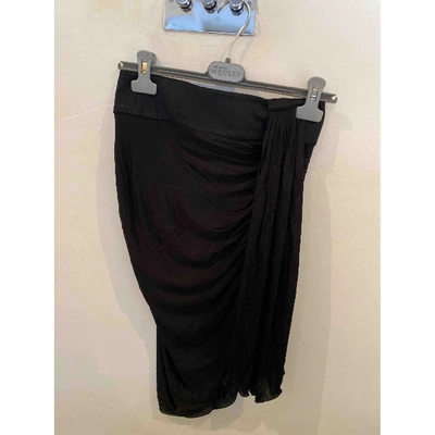 Pre-owned Emilio Pucci Silk Mid-length Skirt In Black