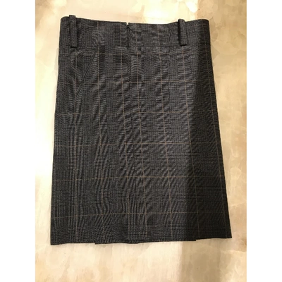 Pre-owned Balenciaga Wool Mid-length Skirt In Blue