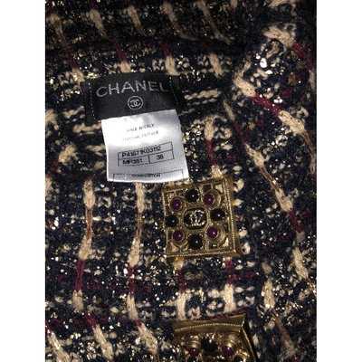 Pre-owned Chanel Burgundy Wool Coat