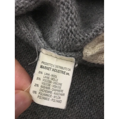 Pre-owned Jucca Wool Poncho In Grey