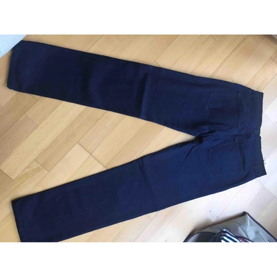 Pre-owned Lanvin Straight Jeans In Blue