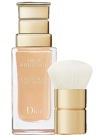 Shop Dior 2w Prestige Le Micro-fluide Teint De Rose Liquid Foundation 30ml