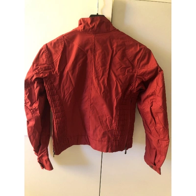 Pre-owned Belstaff Biker Jacket In Red
