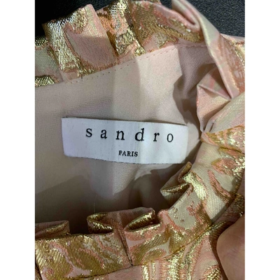 Pre-owned Sandro Mini Dress In Pink