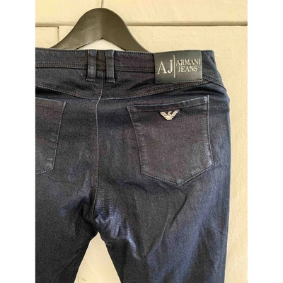 Pre-owned Armani Jeans Slim Jeans In Blue