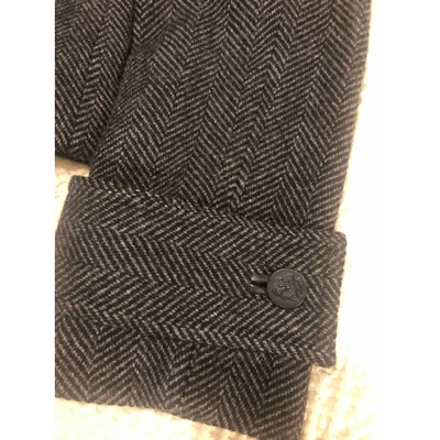Pre-owned Gucci Wool Short Vest In Grey