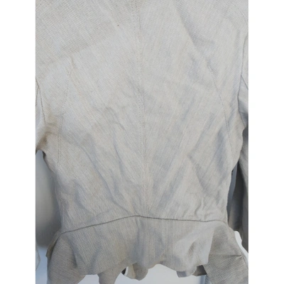 Pre-owned I Pinco Pallino Linen Short Vest In Beige
