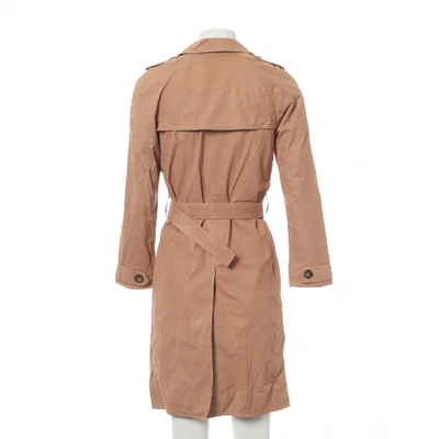 Pre-owned Prada Beige Leather Trench Coat