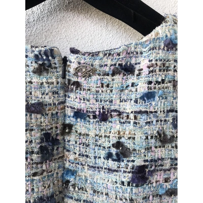 Pre-owned Blumarine Tweed Mid-length Dress In Multicolour