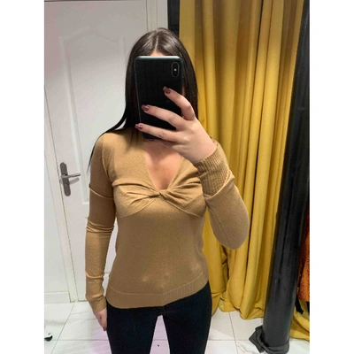 Pre-owned Barbara Bui Cashmere Top In Camel