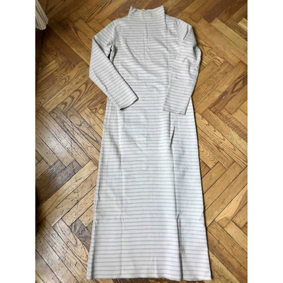 Pre-owned Petit Bateau Maxi Dress In Beige