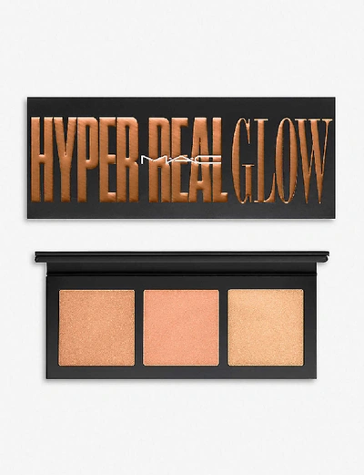 Shop Mac Hyper Real Glow Palette In Shimmy Peach