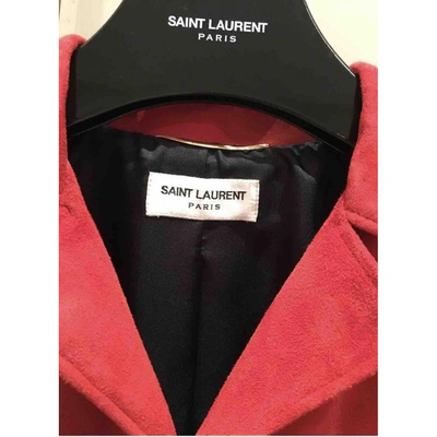 Pre-owned Saint Laurent Jacket In Red