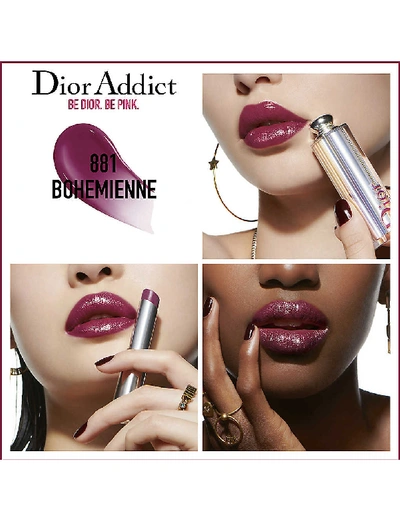 Shop Dior Addict Stellar Shine Lipstick 3.2g In 881