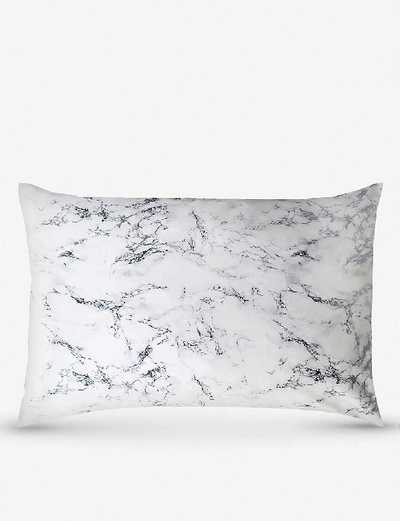 Shop Slip Marble Marble Queen Silk Pillowcase 51cm X 76cm