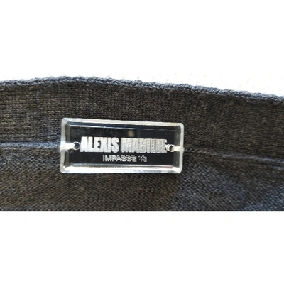 Pre-owned Alexis Mabille Grey Wool Knitwear